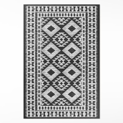 Tapis vinyle Tissu imitation motif rétro vintage
