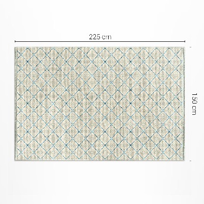 Tapis vinyle Tissu imitation lignes géométriques
