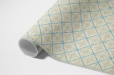 Tapis vinyle Tissu imitation lignes géométriques