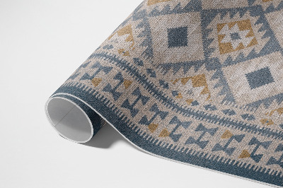 Tapis vinyle Tissu imitation design décoratif rétro