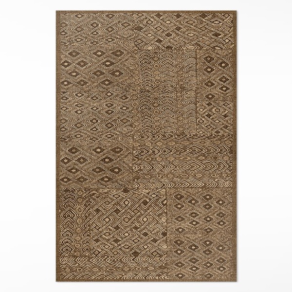 Tapis vinyle rectangulaire Tissu imitation motif tribal