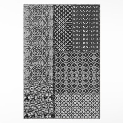 Tapis vinyle Tissu à motifs imitation style aztèque