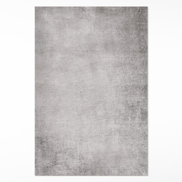 Tapis vinyle rectangulaire Texture moderne en béton argenté
