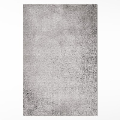 Tapis vinyle rectangulaire Texture moderne en béton argenté