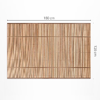 Tapis vinyle rectangulaire Décoration en canne en bois