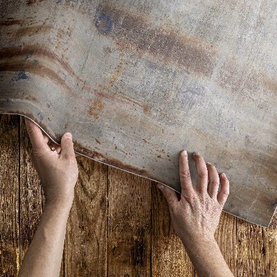 Tapis vinyle Métal rouillé de style industriel