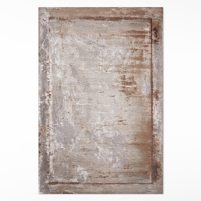 Tapis vinyle rectangulaire Tôle rouillée de style industriel