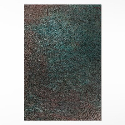 Tapis vinyle Style industriel en béton vert et marron