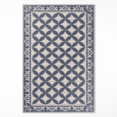 Tapis vinyle Motif azulejos élégant en mosaïque