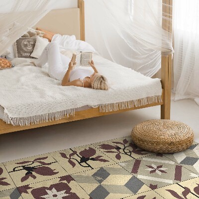 Tapis vinyle Carreaux de mosaïque à motifs Magnolia