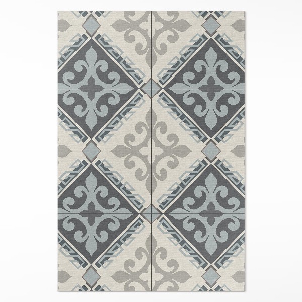 Tapis vinyle rectangulaire Mosaïque d'ornement géométrique vintage
