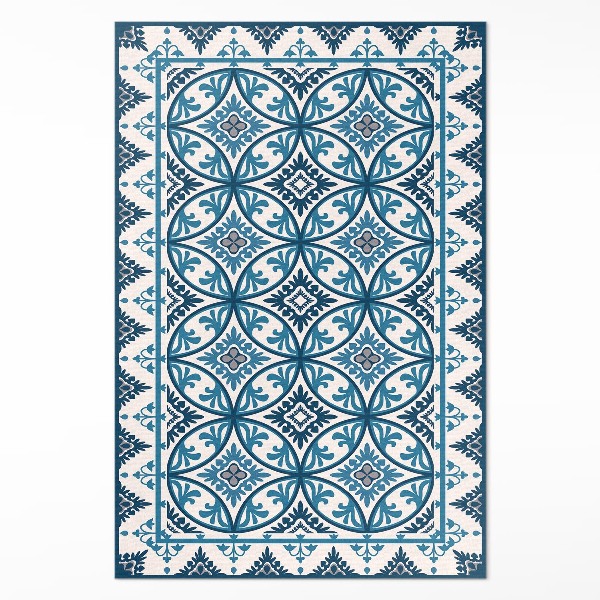 Tapis vinyle rectangulaire Cercles abstraits Carreaux méditerranéens