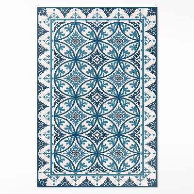Tapis vinyle rectangulaire Cercles abstraits Carreaux méditerranéens