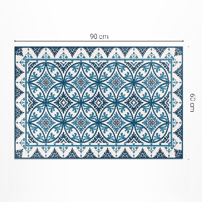 Tapis vinyle rectangulaire Cercles abstraits Carreaux méditerranéens