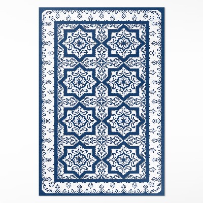 Tapis vinyle rectangulaire Carreaux décorés de style portugais