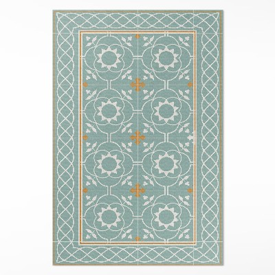 Tapis vinyle Carreaux décoratifs symétriques vintage