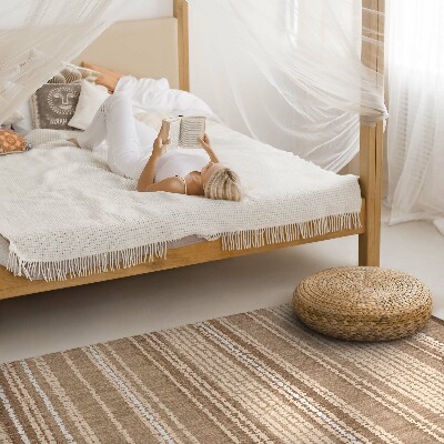 Tapis vinyle Motif tissu marron style bohème vintage