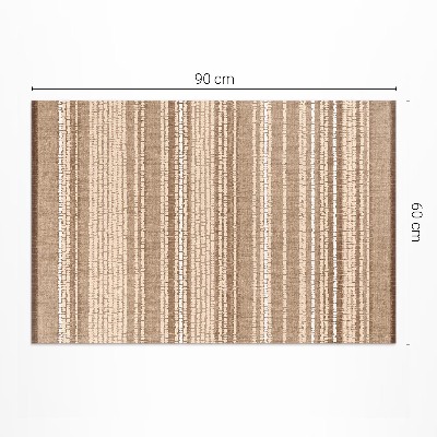Tapis vinyle Motif tissu marron style bohème vintage
