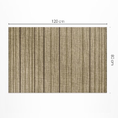 Tapis vinyle Rayures sur tissu, style bohème vintage
