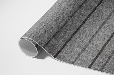 Tapis vinyle rectangulaire Rayures grises style bohème vintage