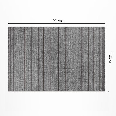 Tapis vinyle rectangulaire Rayures grises style bohème vintage