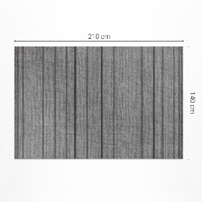 Tapis vinyle rectangulaire Rayures grises style bohème vintage