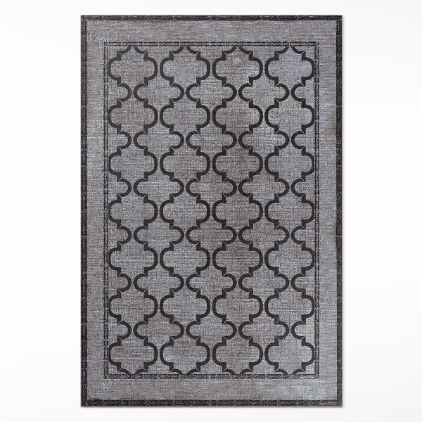 Tapis vinyle rectangulaire Tissu décoratif imitation style marocain