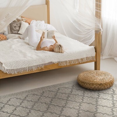 Tapis vinyle rectangulaire Tissu imitation arabesque au design marocain