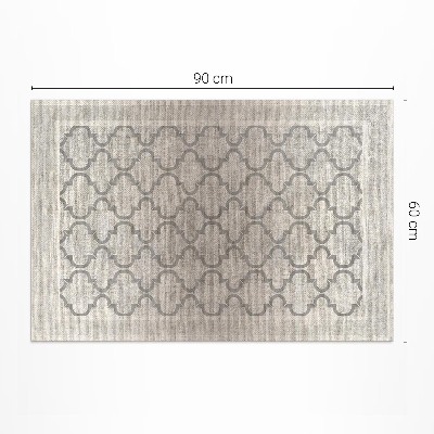 Tapis vinyle rectangulaire Tissu imitation arabesque au design marocain