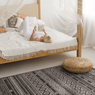Tapis vinyle rectangulaire Tissu imitation motifs indiens