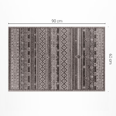 Tapis vinyle rectangulaire Tissu imitation motifs indiens