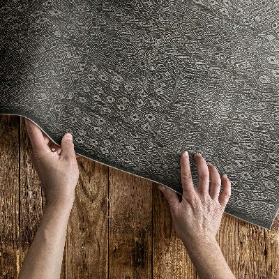 Tapis vinyle rectangulaire Tissu imitation textures fines