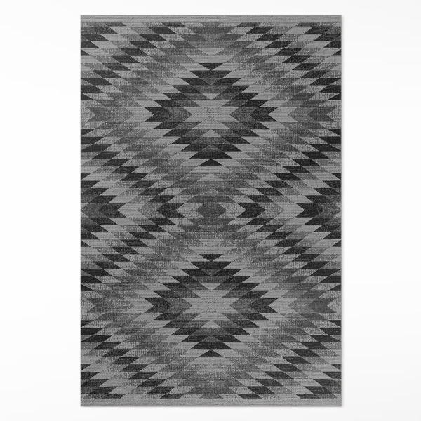 Tapis vinyle rectangulaire Tissu imitation parallélogrammes foncés