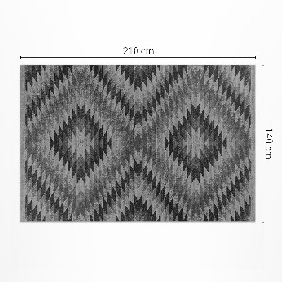 Tapis vinyle rectangulaire Tissu imitation parallélogrammes foncés