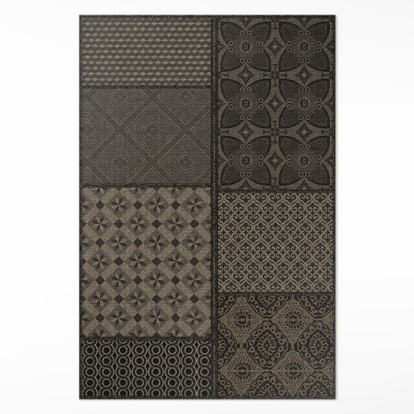 Tapis vinyle Combinaison de plusieurs motifs, tissu imitation