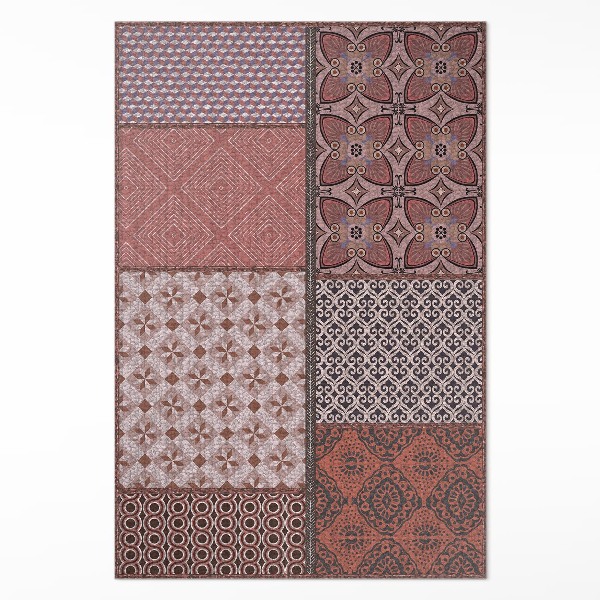 Tapis vinyle Mélange de styles, tissu imitation