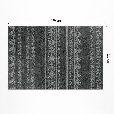 Tapis vinyle rectangulaire Tissu imitation motif oriental