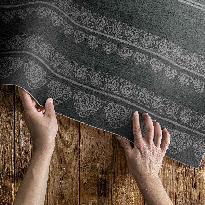 Tapis vinyle rectangulaire Tissu imitation motif oriental