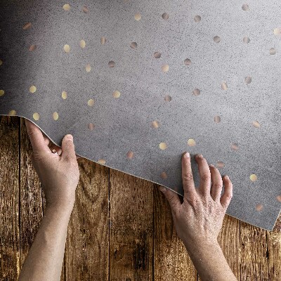 Tapis vinyle Points clairs et foncés sur une texture grise
