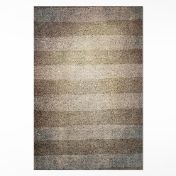 Tapis vinyle rectangulaire Rayures horizontales style rustique vintage
