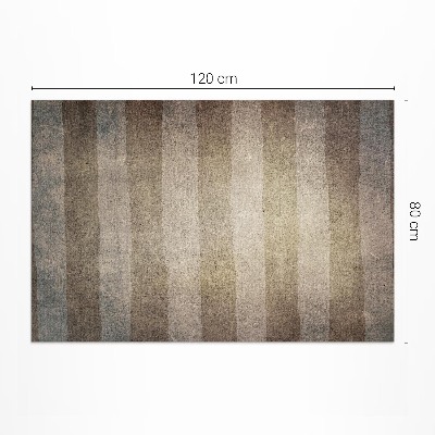 Tapis vinyle rectangulaire Rayures horizontales style rustique vintage