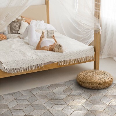 Tapis vinyle Cubes, impression d'espace, marbre