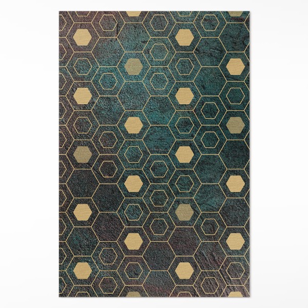 Tapis vinyle Motif hexagonal au design moderne