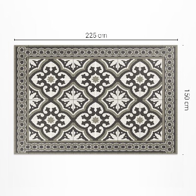 Tapis vinyle rectangulaire Mosaïque décorative de style scandinave