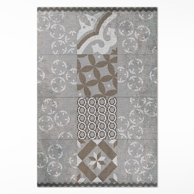 Tapis vinyle rectangulaire Carreaux décoratifs anciens