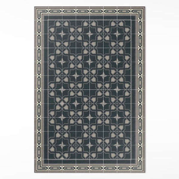 Tapis vinyle Mosaïque ancienne d'étoiles géométriques