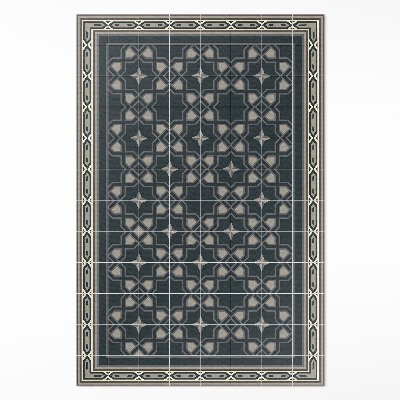 Tapis vinyle Mosaïque ancienne d'étoiles géométriques