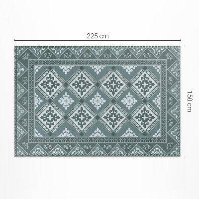 Tapis vinyle rectangulaire Mosaïque décorative géométrique et ornementale