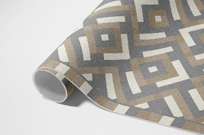 Tapis vinyle rectangulaire Motif bohème vintage régulier géométrique