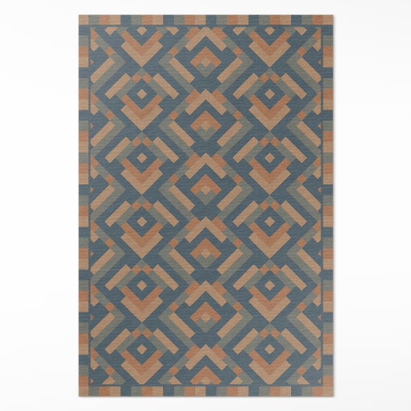 Tapis vinyle Motif bohème vintage géométrique aztèque